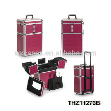 Nouvelle valise trolley maquillage professionnel de conception avec sélection de multi-couleurs